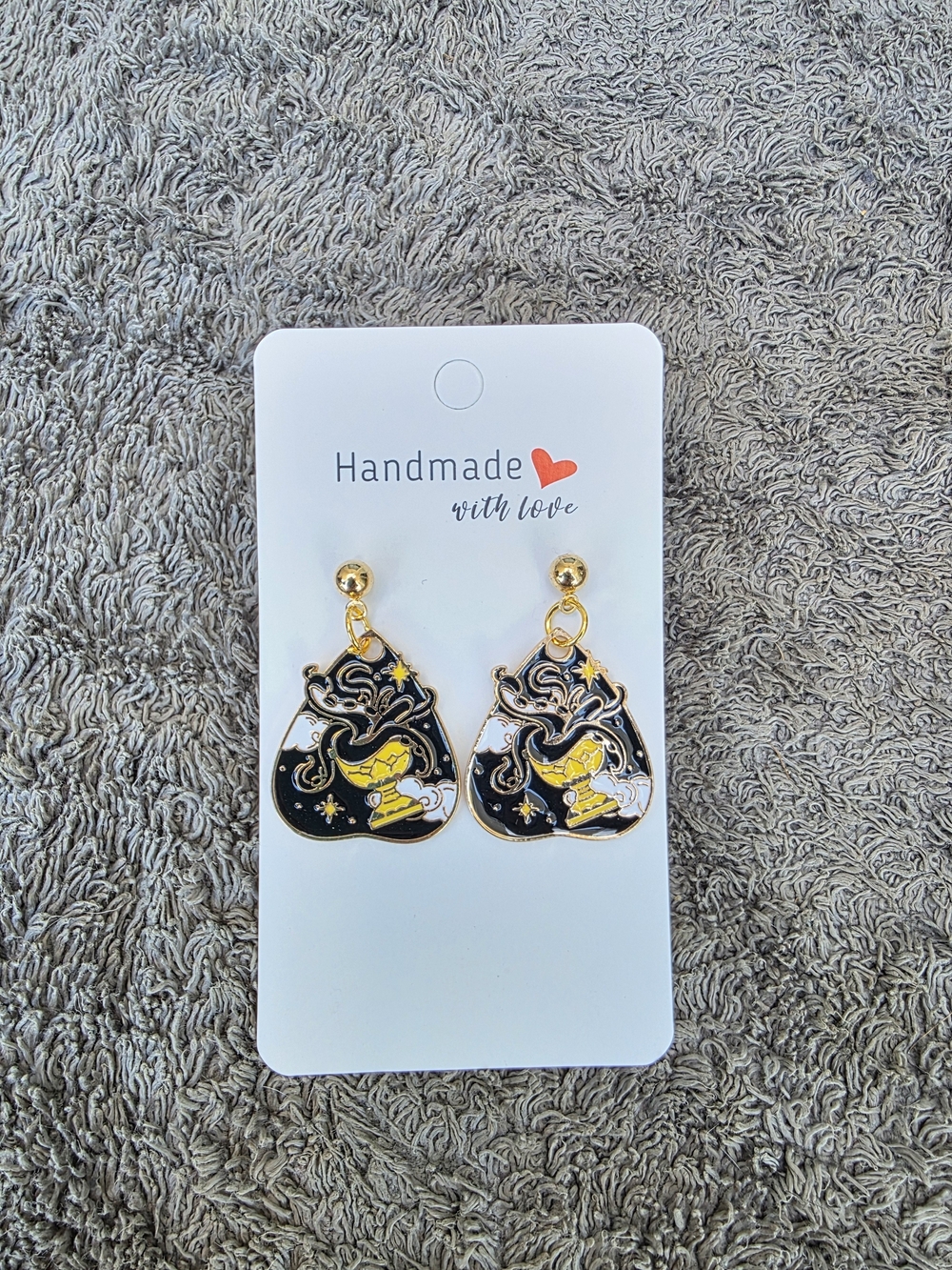 Halloween Earrings: Tarot and Ouija - Ace of Cups